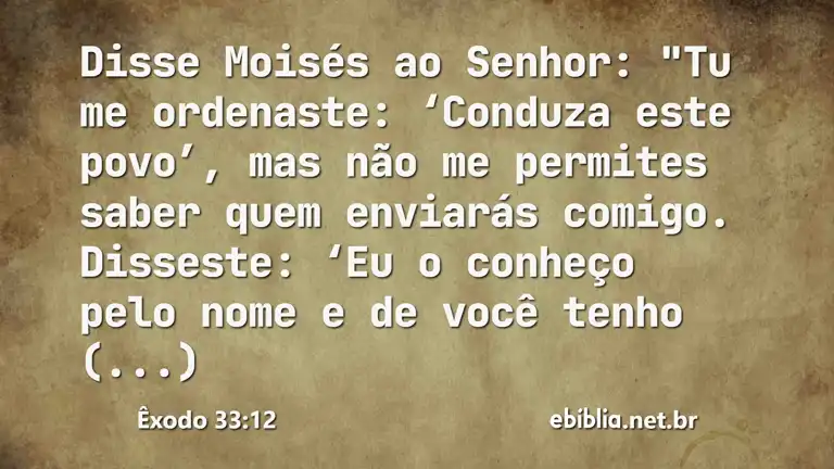 Êxodo 33:12