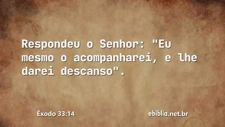 Êxodo 33:14