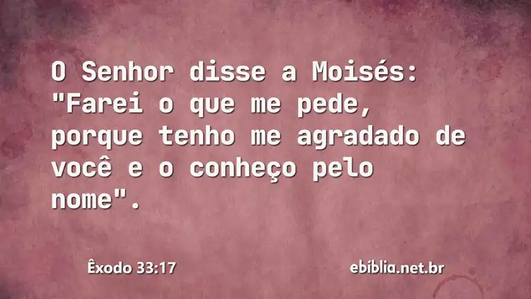 Êxodo 33:17