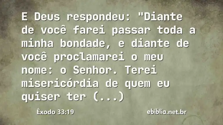 Êxodo 33:19