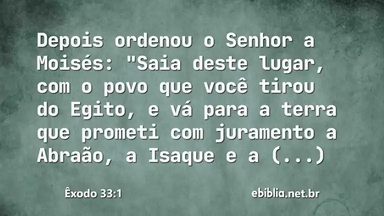 Êxodo 33:1