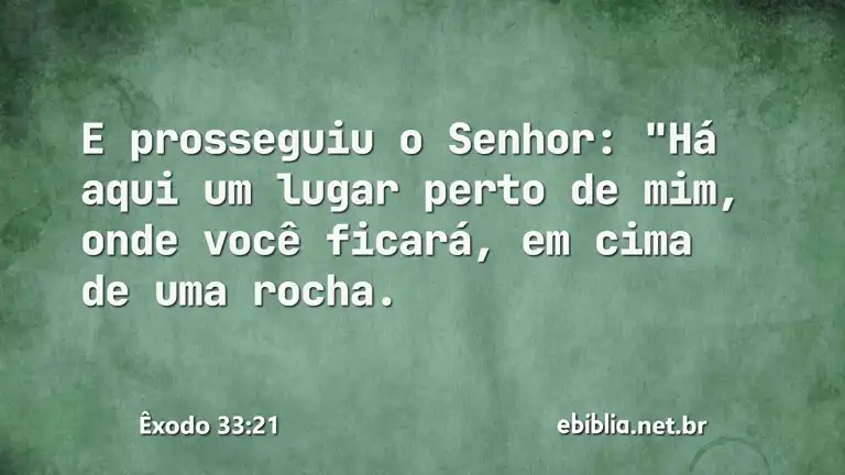 Êxodo 33:21