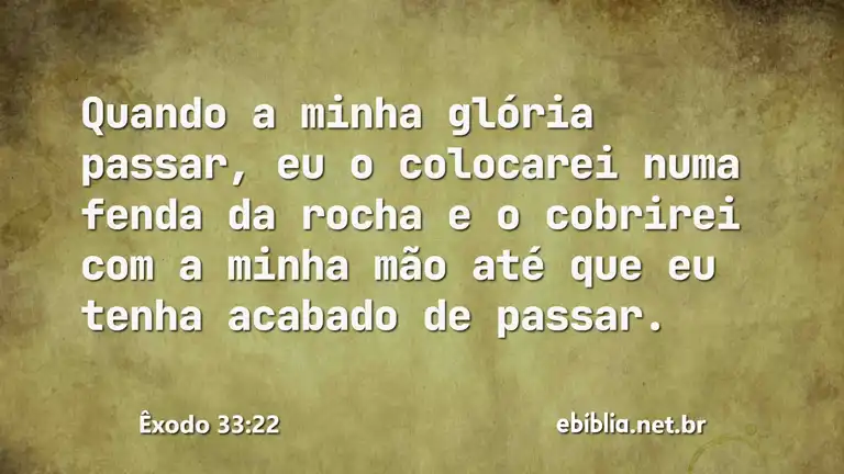 Êxodo 33:22