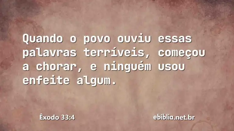 Êxodo 33:4