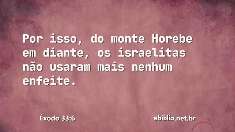 Êxodo 33:6