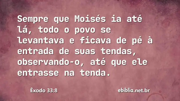 Êxodo 33:8