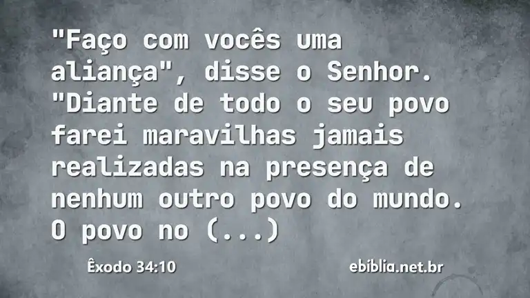 Êxodo 34:10