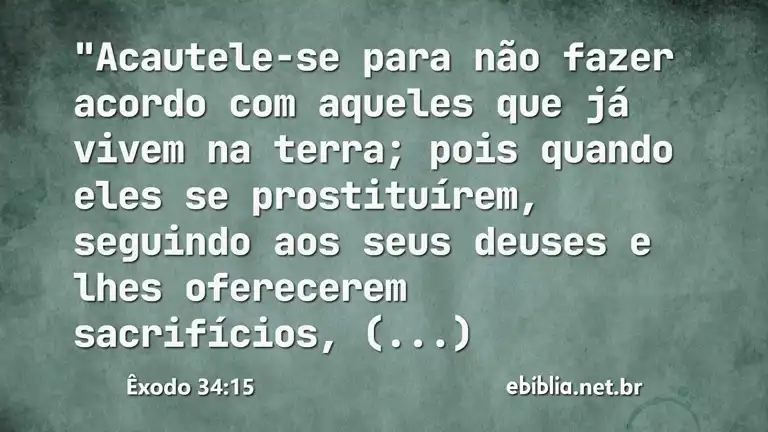 Êxodo 34:15