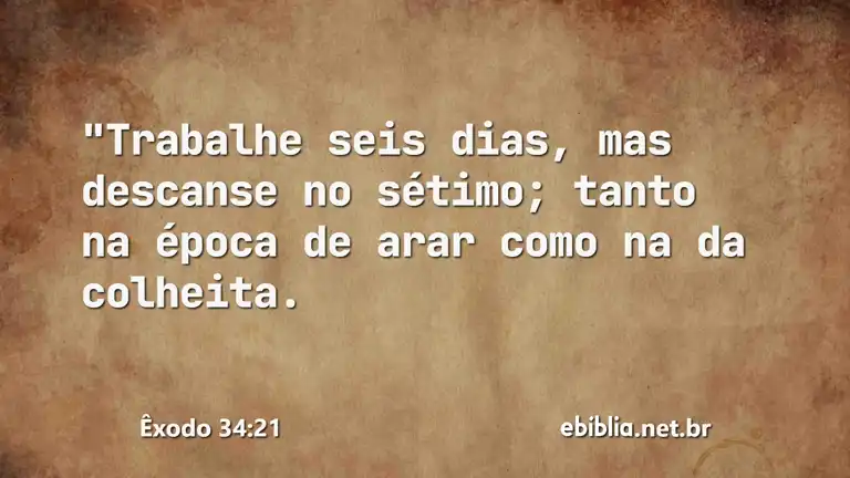 Êxodo 34:21