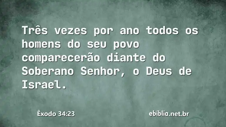 Êxodo 34:23