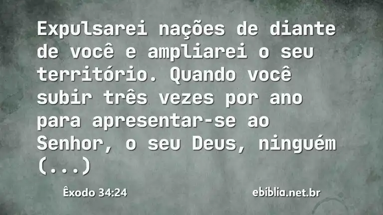 Êxodo 34:24