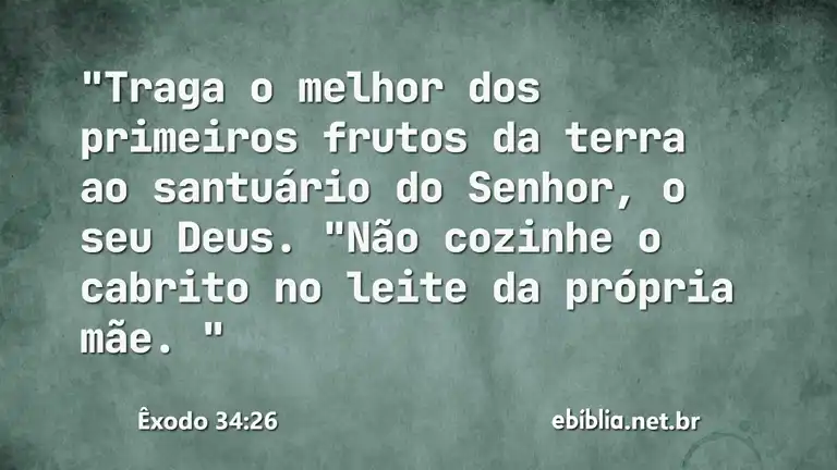 Êxodo 34:26