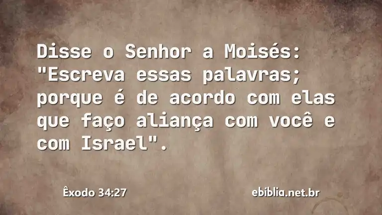 Êxodo 34:27