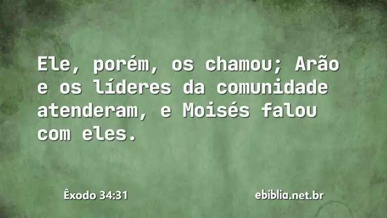 Êxodo 34:31