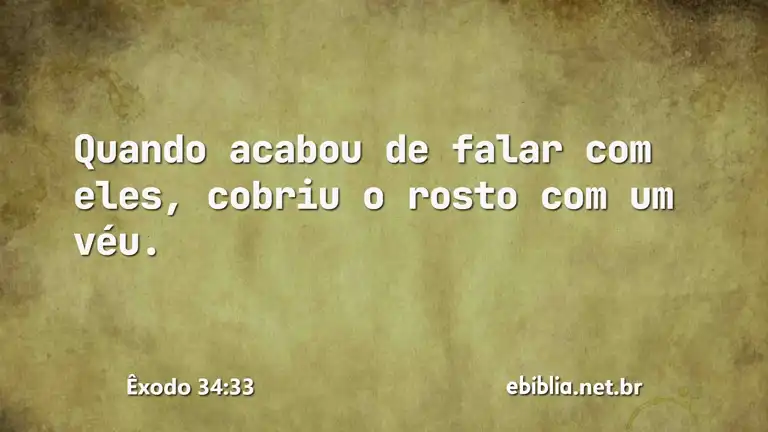 Êxodo 34:33