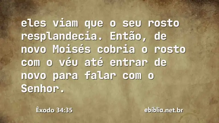 Êxodo 34:35