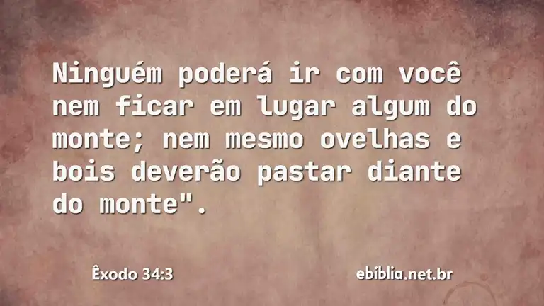 Êxodo 34:3