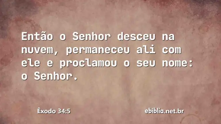 Êxodo 34:5