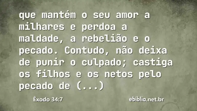 Êxodo 34:7