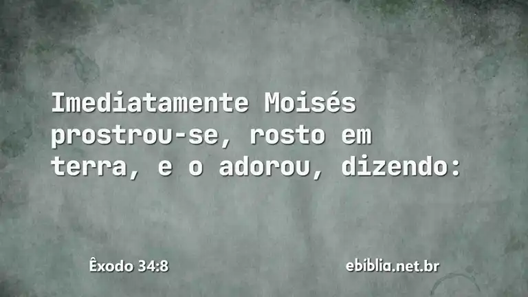 Êxodo 34:8