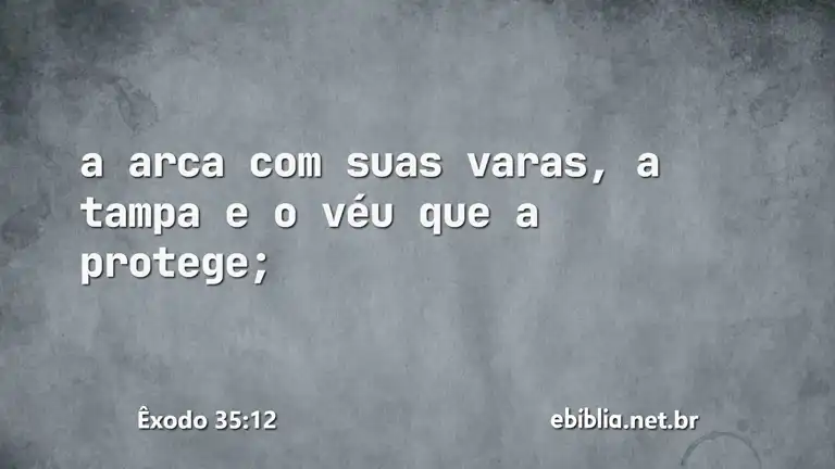 Êxodo 35:12