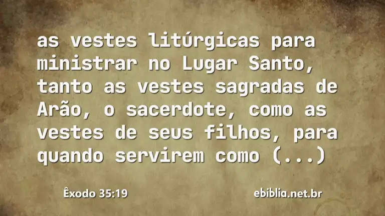 Êxodo 35:19