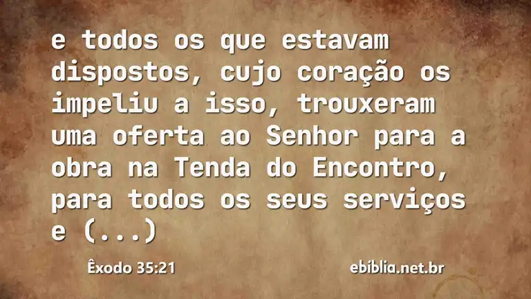 Êxodo 35:21