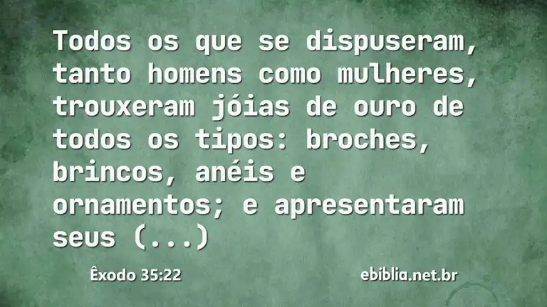 Êxodo 35:22