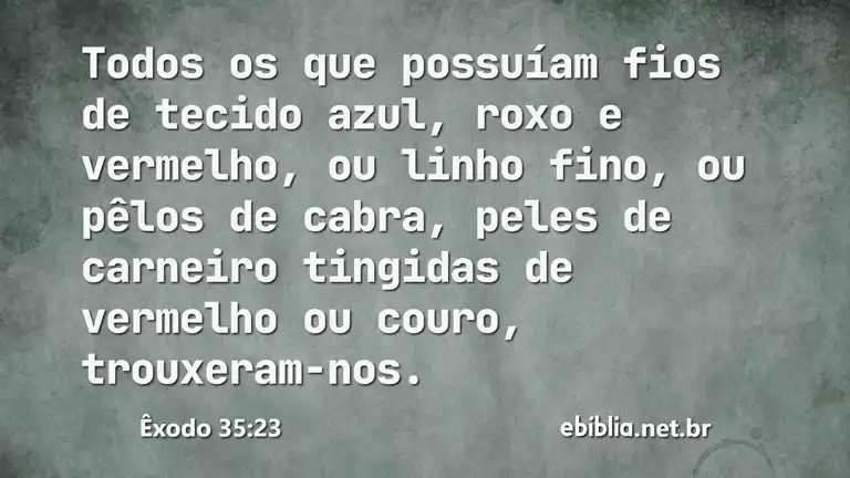 Êxodo 35:23