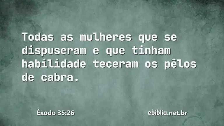 Êxodo 35:26