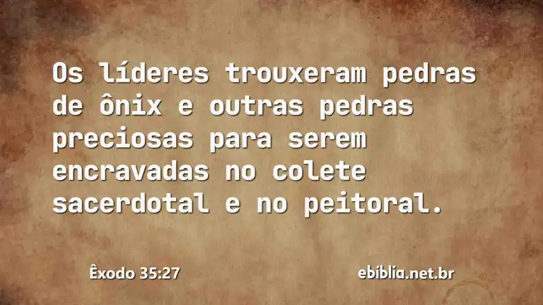 Êxodo 35:27