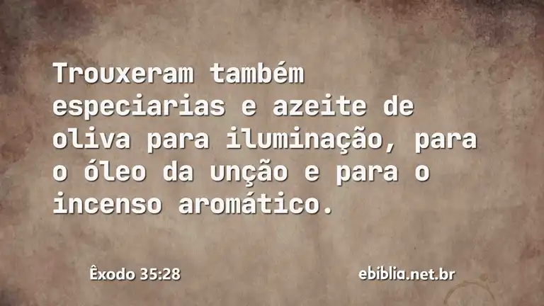 Êxodo 35:28