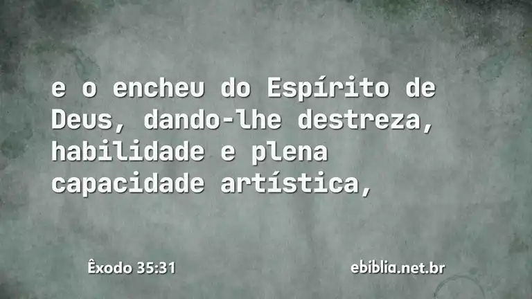 Êxodo 35:31