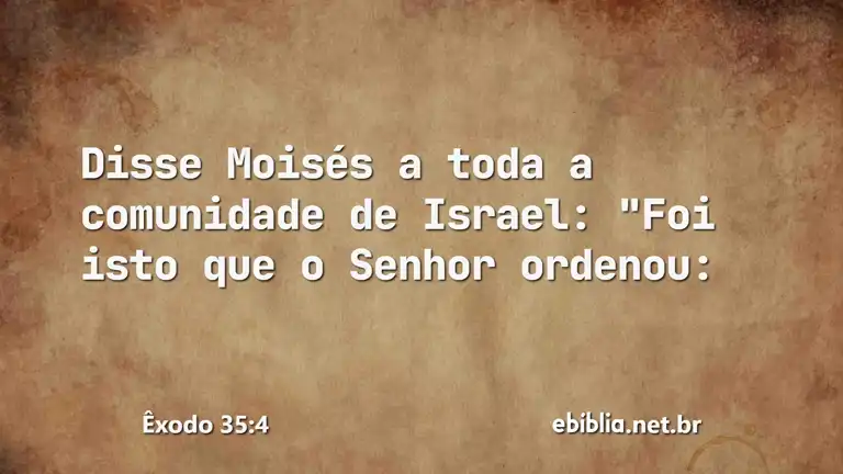 Êxodo 35:4