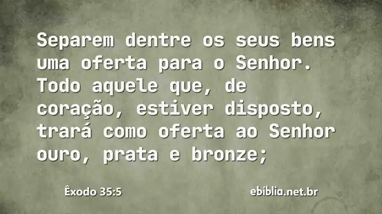 Êxodo 35:5