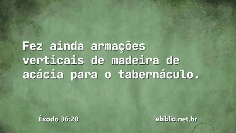 Êxodo 36:20