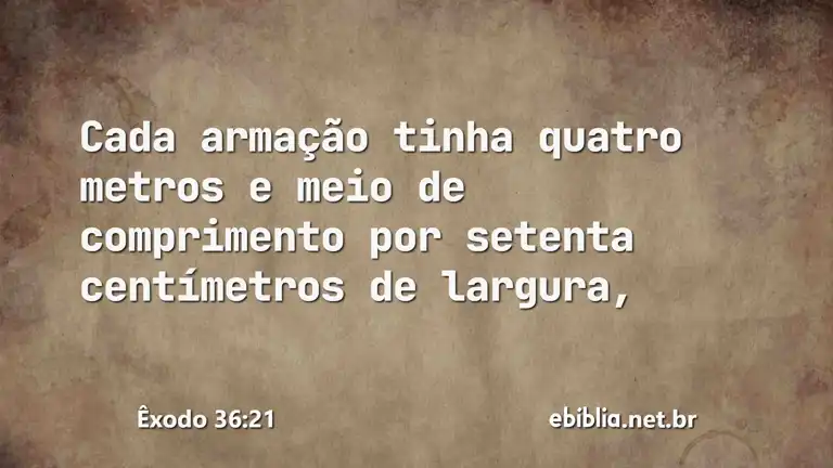 Êxodo 36:21