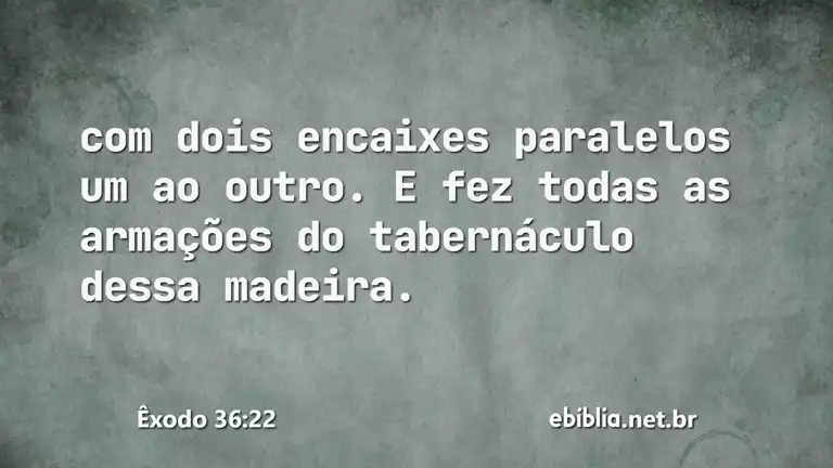 Êxodo 36:22