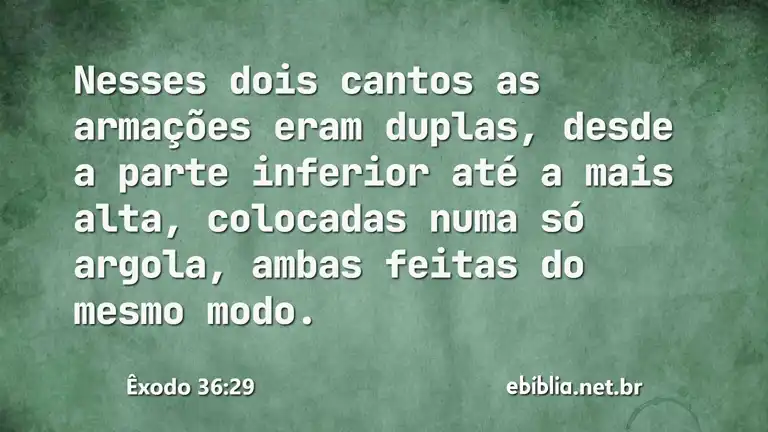 Êxodo 36:29