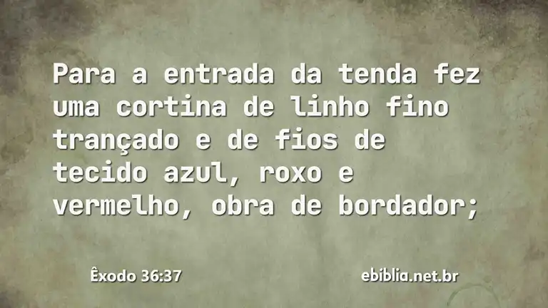 Êxodo 36:37