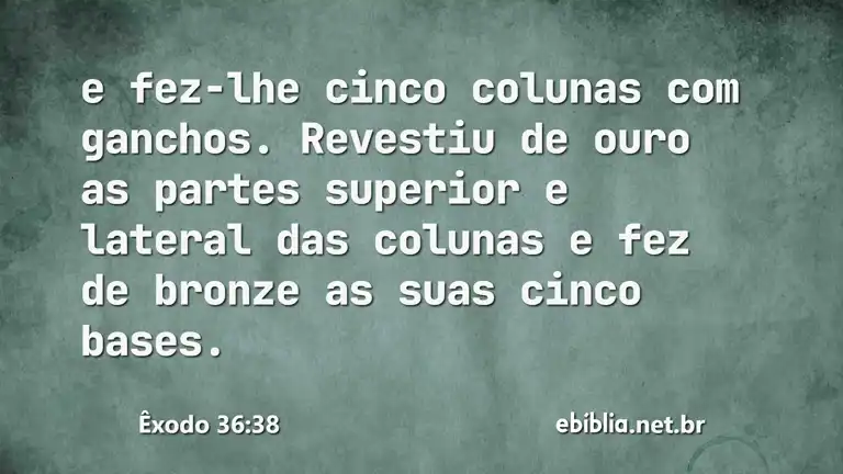 Êxodo 36:38