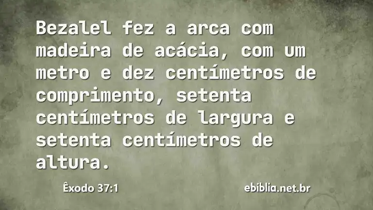 Êxodo 37:1