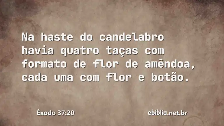 Êxodo 37:20