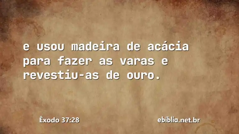 Êxodo 37:28