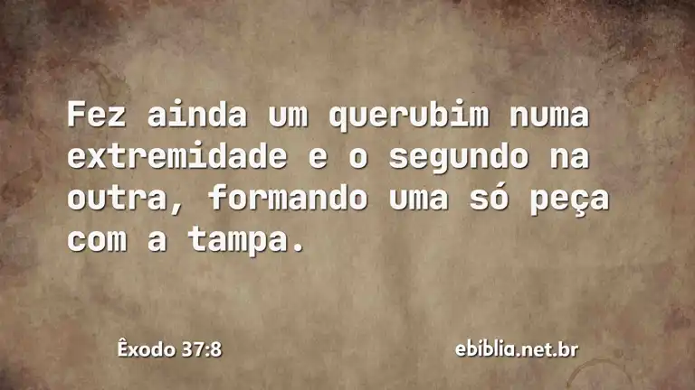 Êxodo 37:8