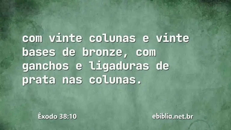 Êxodo 38:10