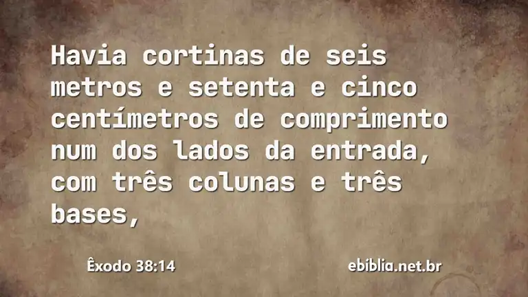 Êxodo 38:14