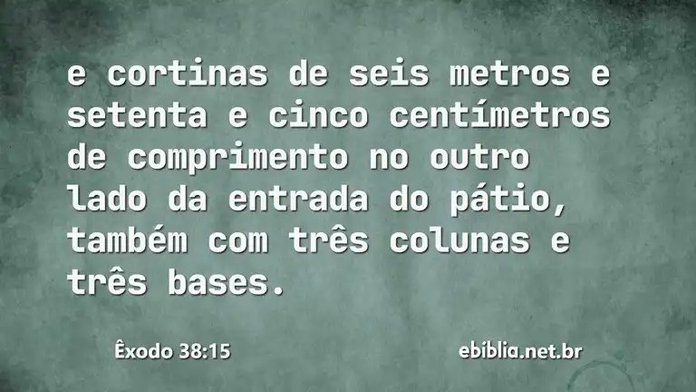 Êxodo 38:15