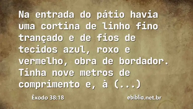 Êxodo 38:18