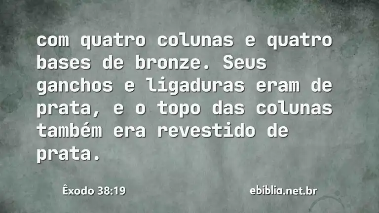 Êxodo 38:19